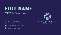 Media Company Letter N Business Card