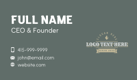 Clothing Generic Wordmark Business Card