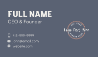 Generic Circle Firm Business Card