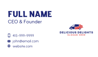 American Flag Logistics Business Card Image Preview