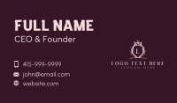 Crown Decorative Crest Business Card