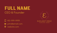 Elegant Wedding Lettermark Business Card Image Preview