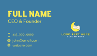 Baby Sleeping Moon Business Card