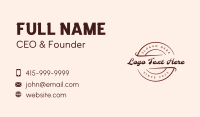 Vintage Pastry Seal Business Card Design