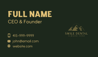 Golden Mountain Range Business Card