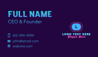 Neon Lights Business Card example 4