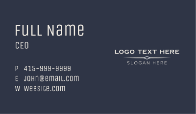 Modern Professional Wordmark Business Card Image Preview