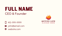 Flame Fish Grilling Business Card