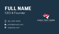 Travel Texas Map Business Card Design