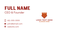 Brick Castle Shield  Business Card