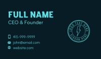 Thunder Lightning Volt  Business Card Design