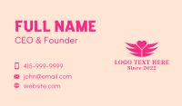 Winged Heart Dating  Business Card