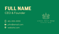 Nature Organic Plant Business Card