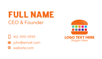 Digital Burger Business Card Design