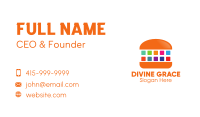 Digital Burger Business Card Image Preview