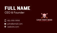 Skull Target Archery Business Card