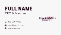 Etsy Apparel Wordmark Business Card