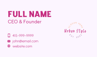 Playful Cute Wordmark Business Card