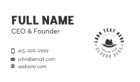 Men's Wear Hat Fashion Business Card