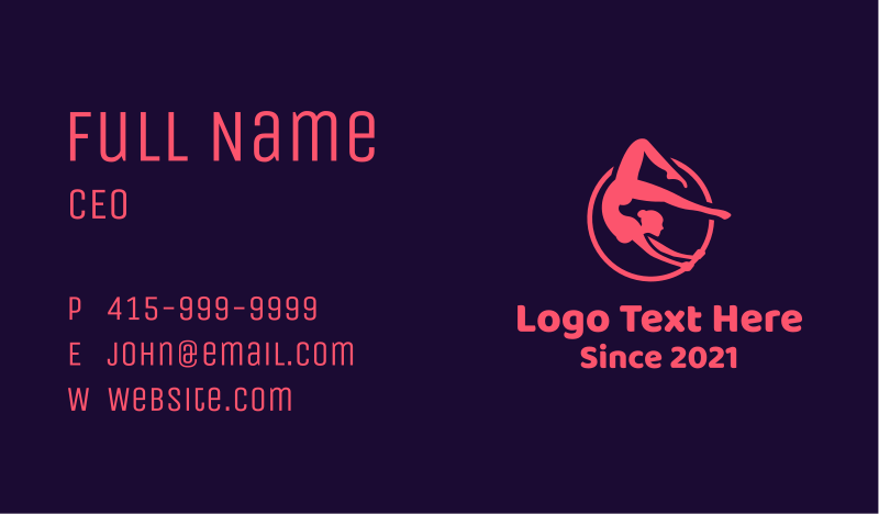 Graceful Business Card example 3