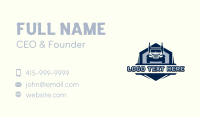 Logistics Truck Courier Business Card Design