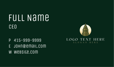 Real Estate Tower Business Card Image Preview