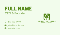Green Forest Tree App Business Card