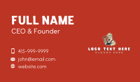 Pig Apron Toque  Business Card