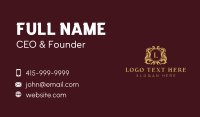 Classic Luxury Crest Business Card