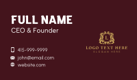 Classic Luxury Crest Business Card Design