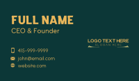 Premium Luxury Wordmark Business Card