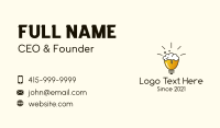 Light Bulb Beer Business Card Design
