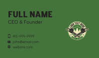 Chainsaw Forest Logger Business Card