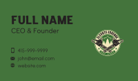 Chainsaw Forest Logger Business Card Design