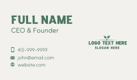 Green Nature Wordmark Business Card