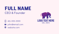 Elephant Paper Origami  Business Card