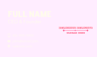 Retro Sparkle Star  Boutique Business Card Image Preview