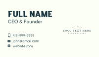 Luxe Professional Wordmark Business Card