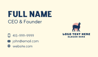 Wild Llama Sunset Business Card Design