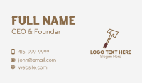 Hatchet Business Card example 4