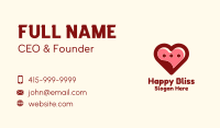 Lovely Heart Message Bubble Business Card