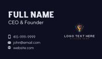 Pixel Idea Lightbulb Business Card Design