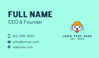 Cute White Puppy Business Card