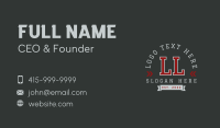 Varsity League Lettermark Business Card