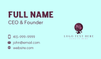 Flower Afro Woman Business Card