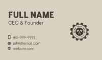 Carpentry Axe Saw Business Card Design