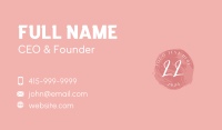 Watercolor Brush Circle Business Card Design