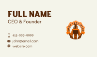 Excavator Cog Backhoe Business Card