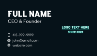 Techno Consulting Wordmark Business Card