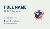Star Circle Flag Business Card